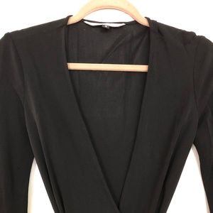 Classic Diane Von Furstenberg Black Wrap Dress